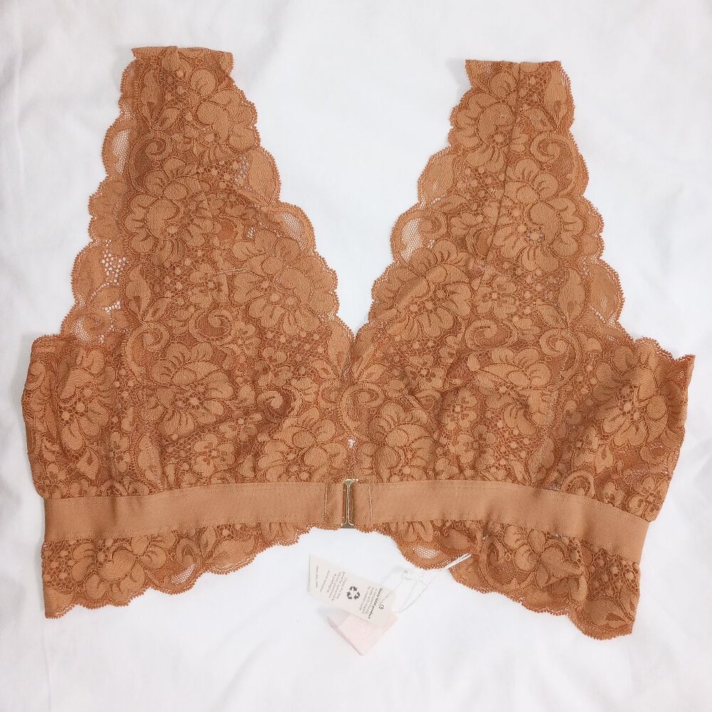 S NWT $58 We Are HAH Got Ur Back Lace Bra Brown Sugar 34B 34C Your Back - Picture 4 of 7